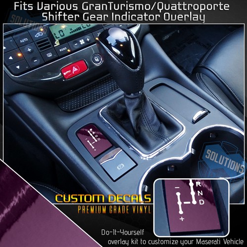 For Maserati Granturismo Quattroporte Gear Shifter Indicator Decal Chrome Vinyl - Picture 12 of 15