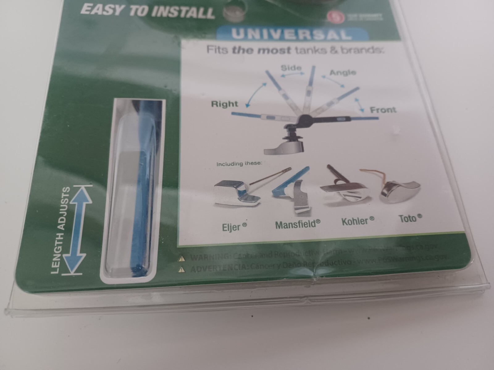 Fluidmaster, Universal Premium Toilet Tank Lever, Brushed Nickel, 690N