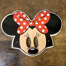 Set Of 12 NEW Minnie Mouse Role Play Masks With Elastic Straps Birthday Party
