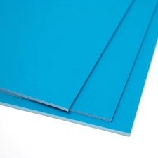 A4 Blue Soft Cut Polymer Lino Printing Sheets - Pack of 3 for Art Crafts