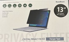  BozaBoza Crystal Privacy Screen Filter 13" Anti-Blue Ray - Anti-Glare - Anti-UV
