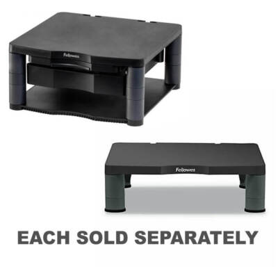 Fellowes Monitor Riser Graphite 3 Stacking Height Adjustments Non Skid ...