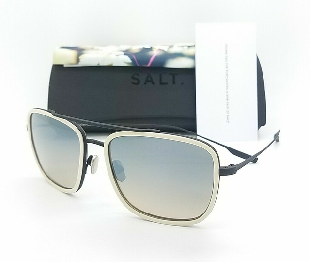 NEW SALT OPTICS Harrison sunglasses Oyster Black Grey Mirror Gradient
