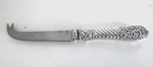 ANTIQUE RARE 1890 TWIST SCROLL STERLING SILVER HANDLE  8" CHEESE KNIFE