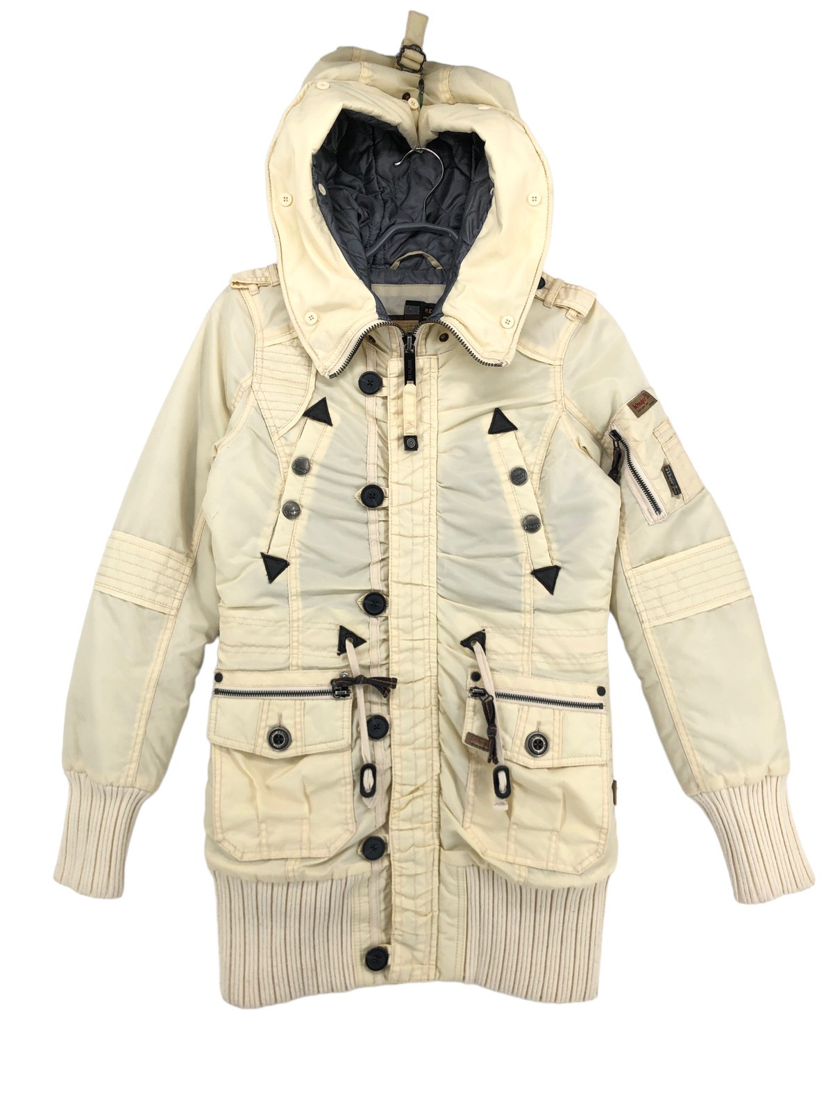 KHUJO Women CILLE Hooded Parka Jacket Coat Size S