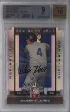 2008 Donruss Elite Extra Edition Aspirations Die-Cut 8/50 Wilmer Flores Auto 0t3