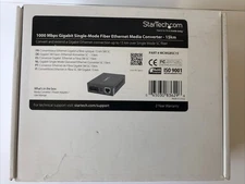 StarTech Gigabit Single Mode Fiber Ethernet Media Converter, MCMGBSC15, NEW