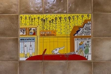 Wall art by Gilbert Magu Lujan inside the Hollywood/Vine Metro subway station