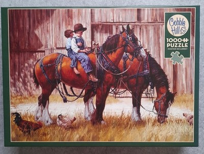 Cobble Hill Puzzle 1000 Teile Jim Daly Back to The Barn Neuwertig Komplett