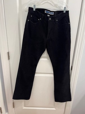 Gap Authentic Corduroy Mens Pants Size 32 x 32 Black Straight Leg 90s Y2k Cotton
