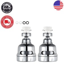 Efficient Chrome Faucet Sprayer with Versatile 3 Modes - Set of 2 Attachments