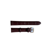 Genuine Alligator Brown Watch Strap Band 18mm Padded  Stitched w Buckle