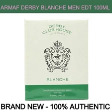 Armaf Derby Club House Blanche Eau de Toilette 3.4 oz for Men - New Release!