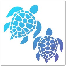 Sea Turtle Stencil 18x18cm Reusable Template for DIY Art Crafts Home Decor