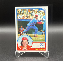 Topps 1983 Pete Rose #100 Base Set Philadelphia Phillies MLB Baseball Card