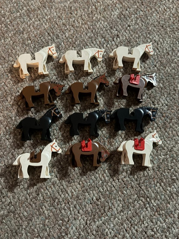 Lego Horses Vintage Lot of 12