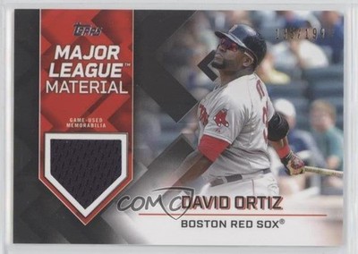 2022 Topps Series 1 Major League Material Black 135/199 David Ortiz HOF 00lz