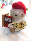 POTTERY BARN BOTTLEBRUSH OWL NAUGHTY LIST ORNAMENT NIP