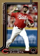 2025 Topps #372 Yosver Zulueta Gold #/2025