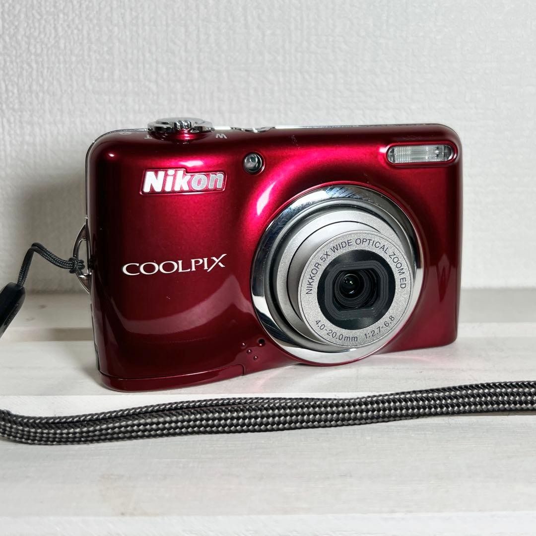 Nikon COOLPIX L28 Digital Camera Red Compact Tested Excellent