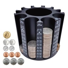 Coin Sorter Pen Holder Change Counter Pencil Holder as Desk Organizer, Coin C...