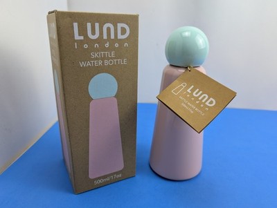 Lund London Skittle Water Bottle 17 Oz Pink Green Lid New