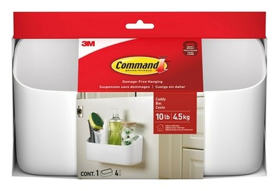 10 Lb Large Organizing Caddy with 4 Command Strips 9.91'' x 3.38'' x 5.15'' Heavy