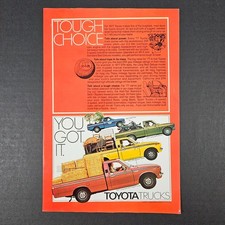 1977 Toyota Trucks Half-Ton Long Bed SR-5 Sport Deluxe Vintage Print Ad Garage
