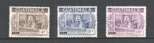 T2831 Guatemala 1962 Anniversaire De L’Indépendance 3V. MLH