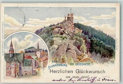 13520889 - 3720 Blankenburg Der Grossvater Aussichtsturm sign. O. Kretschmar
