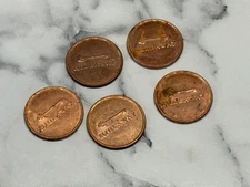 Rare Hideaway Golf Club 1" Double-Sided Coin Style Golf Marker Set of 5