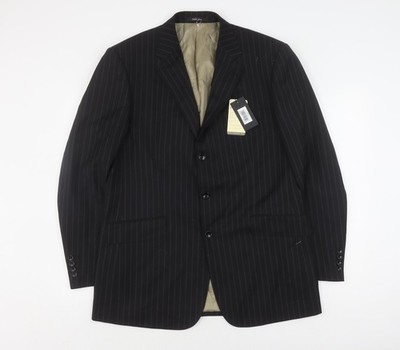 Visconti Uomo Herren Blazer schwarz gestreift 42R