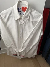 Thom Browne Oxford Bottom Down White Shirt 
