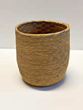 Native American Indian Coiled Basket, Possibly from Navajo or Apache; 1880's 