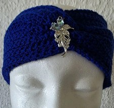 Stirnband Winter gehäkelt Handarbeit Kaschmirwolle