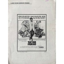 THE MAN FROM RIO U.S Pressbook 12 pages. - 12x16 in. - 1964 - Jean-Paul Belmondo
