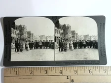 Keystone 1st Edition Stereoview Peace Conference Delegates Arras France