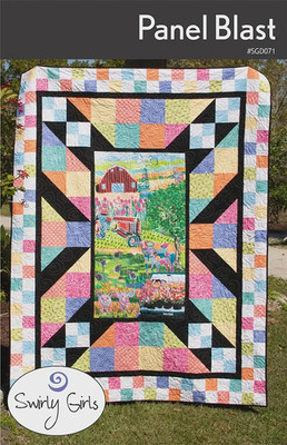 Swirly Girls Quilt Pattern ''Panel Blast'' Easy Beginner & Beyond Full Lap Sz New