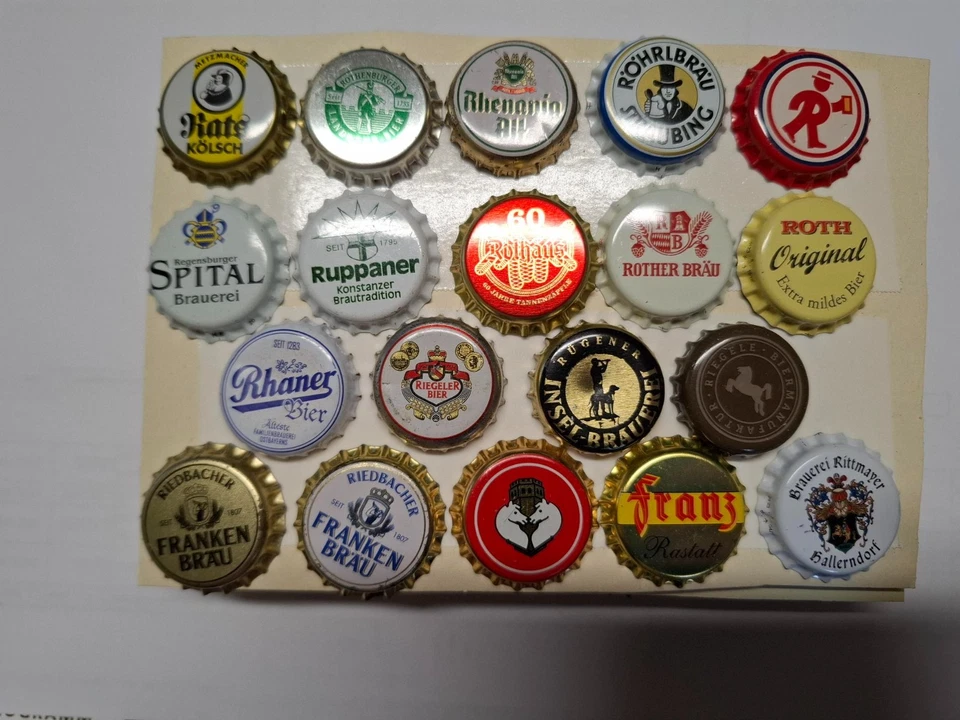 19 verschiedene Kronkorken Bottle Caps Deutsches Bier R - Bild 1 von 1