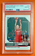 2024 Panini Instant WNBA Caitlin Clark #204 (RC) PSA 10 GEM-MT FEVER