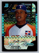 2005 Bowman Chrome Draft X-Fractor #BDP134 Edison Volquez First Year /250