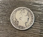 1912-D 50C Barber Half Dollar