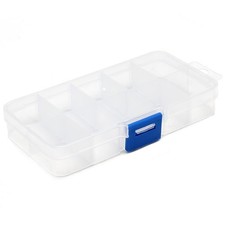 Small 10 Grids Clear Plastic Organizer Box