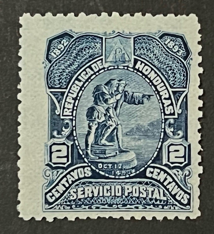 TRAVELSTAMPS: 1892 HONDURAS STAMPS SCOTT #66, Christopher Columbus - Mint MOGH