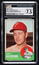 1963 Topps Jack Baldschun (White Slash in Smaller Photo) #341 CGC 7.5 2d2