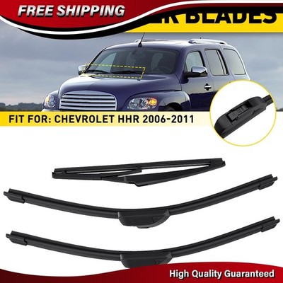 3PCS Windshield Wipers For Chevrolet HHR 2006-2011 Front and Rear Wiper Blades