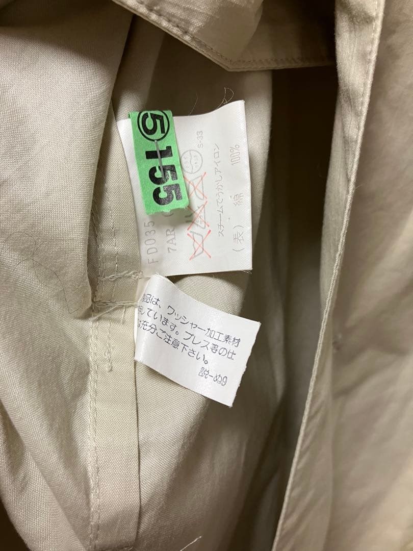 Burberrys Trench Coat Cotton With Buttons Size L For Women thumbnail 13