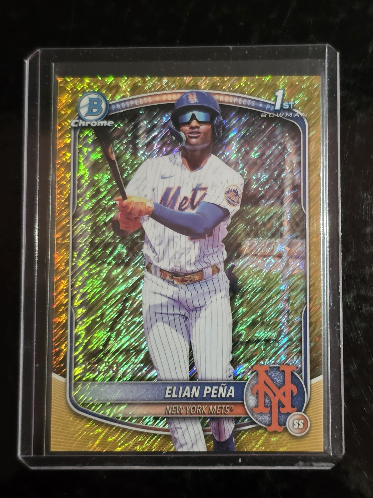 2025 Bowman Chrome Elian Pena 1st Bowman Gold Shimmer/50