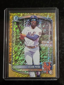 2025 Bowman Chrome Elian Pena 1st Bowman Gold Shimmer/50