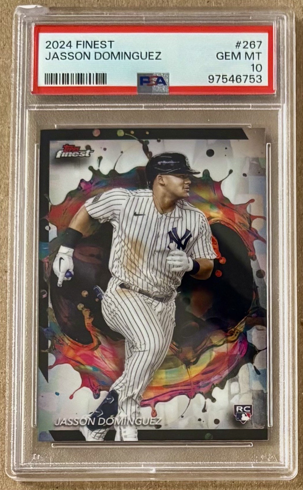 2024 Topps Finest - Jasson Dominguez (RC) RARE #267 PSA 10 GEM MINT YANKEES